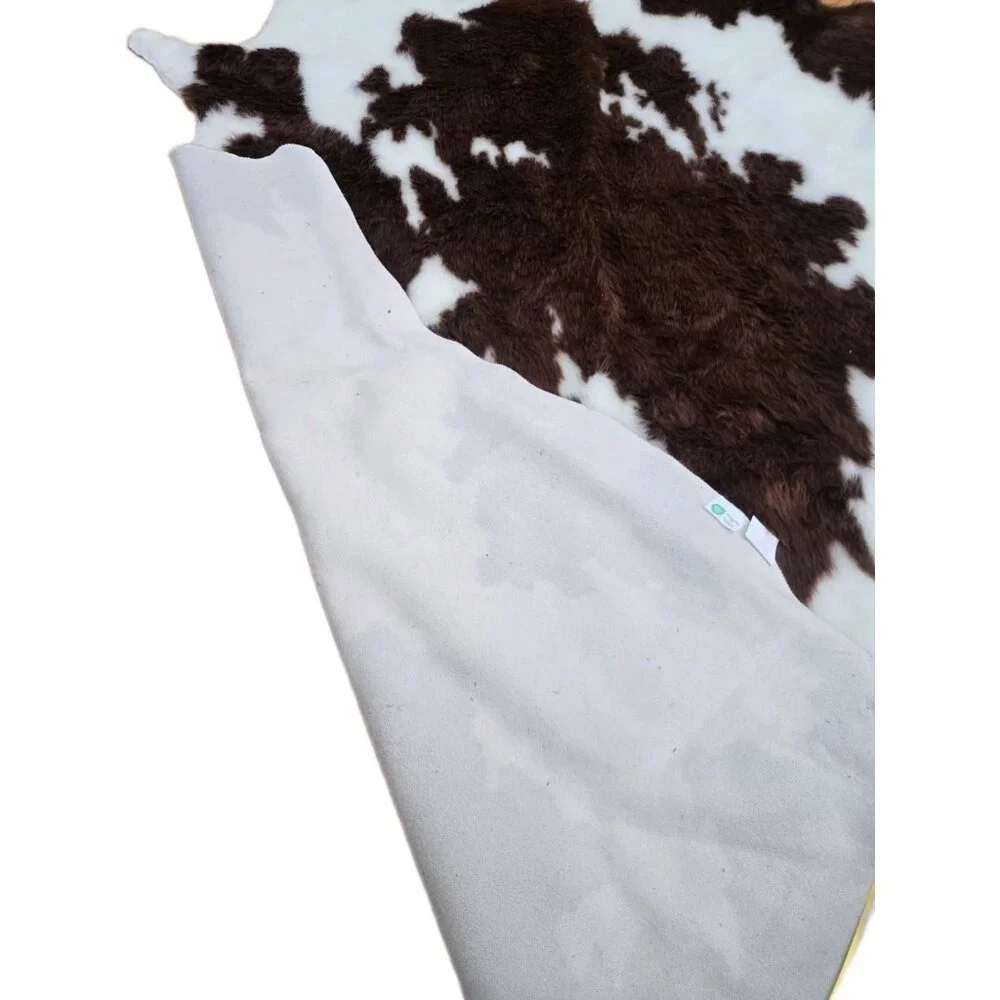New Brown & White Medium Cowhide Rug Area Rug Cow Print Rug Room Decor 48
